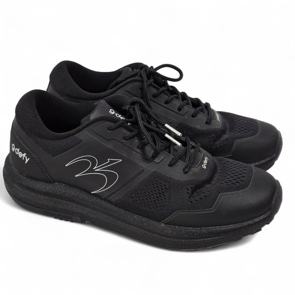 GDEFY Gravity Defyer MightyRun Mens 10 Black Running Walking Sneakers Shoes